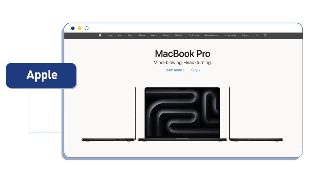 یکی دیگر از نمونههای زیبای استفاده از فضای خالی، در تمام این سالها طراحی وب سایت اپل - Apple است.
